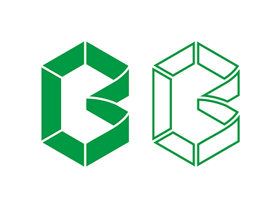 B icon letter logo