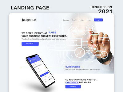Landing page | Gigahub - UX/UI Design 2021