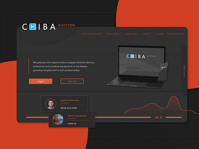 CHIBA Auction - UI / UX Landing page rework