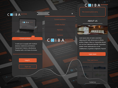 CHIBA Auction - UI / UX Mobile.