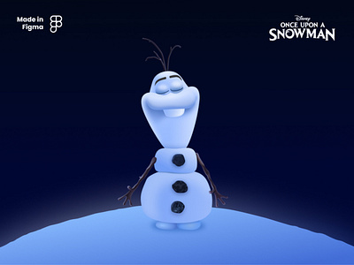 Once upon a Snowman - Made in Figma character character design disney figma figma community illustration made in figma ui ux vector