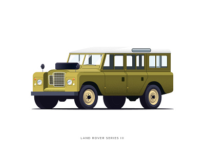 Land Rover Defender Series 3 branding design graphic design illustartor illustration minimal ui ux vector