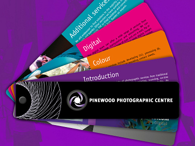 Pinewood Studios Photographic Centre swatch branding design logo marketing print typography