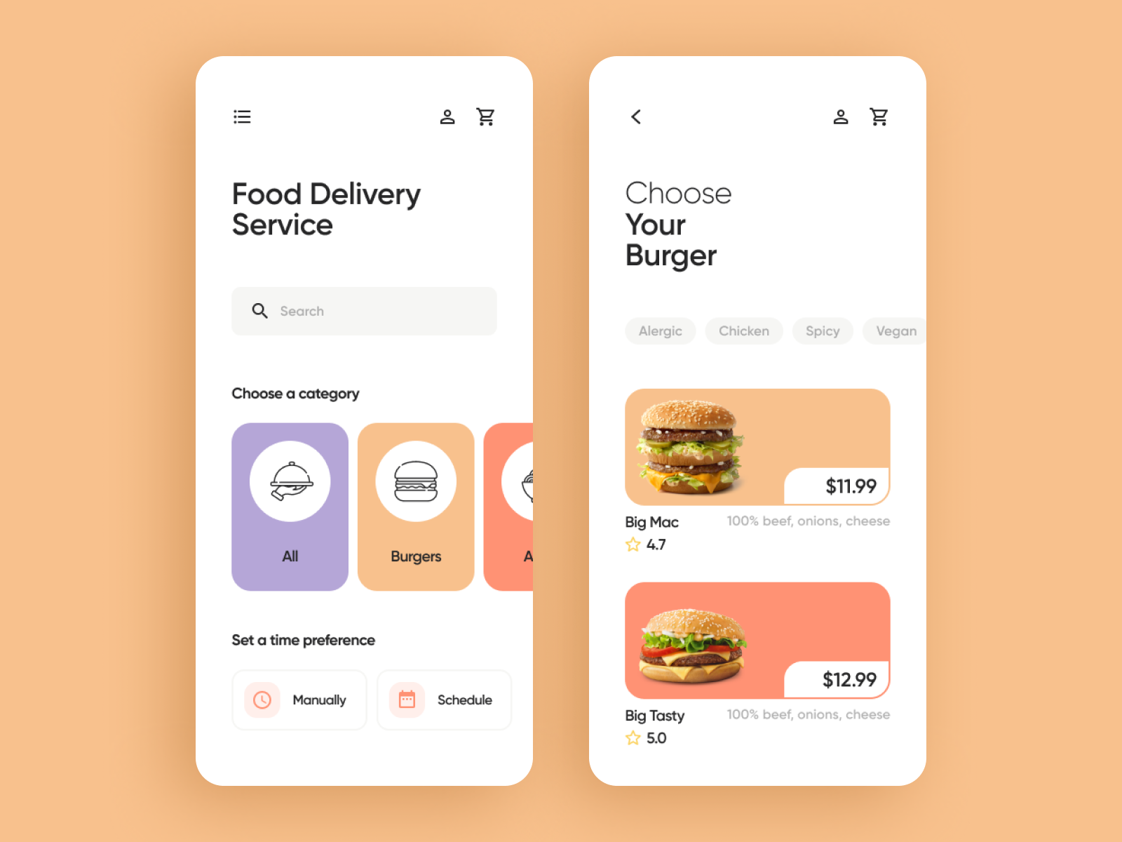 Food Delivery Mobile App by CubexDesign on Dribbble