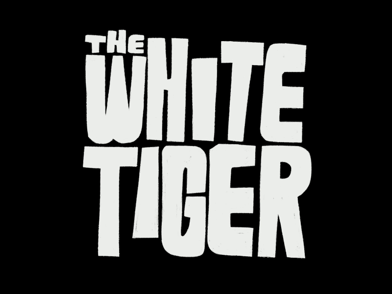 White Tiger - Opening title animation // Oscar 2021 after effects cel animation cinema design film illustration oscar oscar 2021 procreate rough rough animation roughanimator tiger title animation typo animation typography typography animation white white tiger