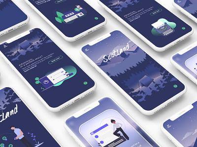 Scotland - your dream's house adobe xd adobexd after effects animation course app branding code coding contest design digital art hire me illustration ipad drawing ipadproart iphone app landingpage ui undraw undrawcontest