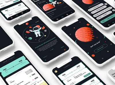Space X App Concept adobe xd adobexd after effects app code coding contest creative creative design creative direction creativestudio design illustration invision invision studio invisionapp ui
