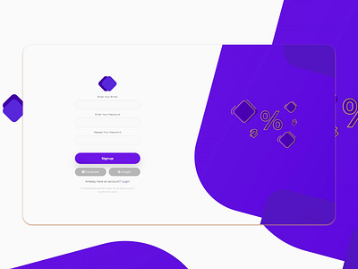 SignUp form concept design flat signup ui ux web