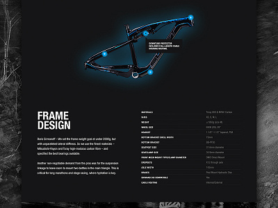 Frame Design bicycle bike design frame tooltip website