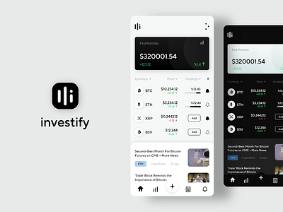 Finance-Cryptocurrency app adobe xd crypto crypto wallet cryptocurrency design finance interaction minimal