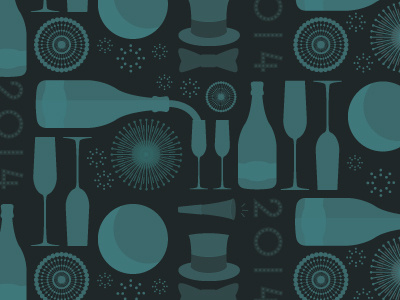 Festive New Year's Eve Pattern new years eve opentable pattern
