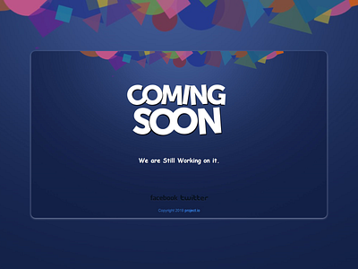 Coming Soon Concept concept design ui web