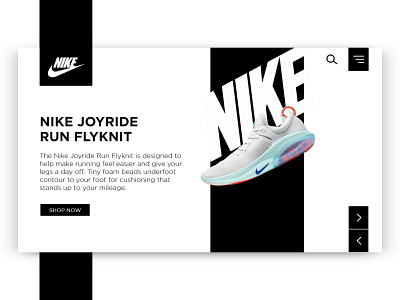 Nike Concept adobe xd black white concept daily ui e commerce ecommerce editorial landing page nike nike air max shopping typography ui user experience user interface ux web website