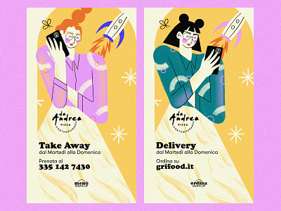 🚀Take Away & Delivery🚀 branding branding and identity branding design characterdesign dailyillustration design digital illustration graphic design graphicdesign illustration illustration design illustrationoftheday pizza pizza illustration pizzeria