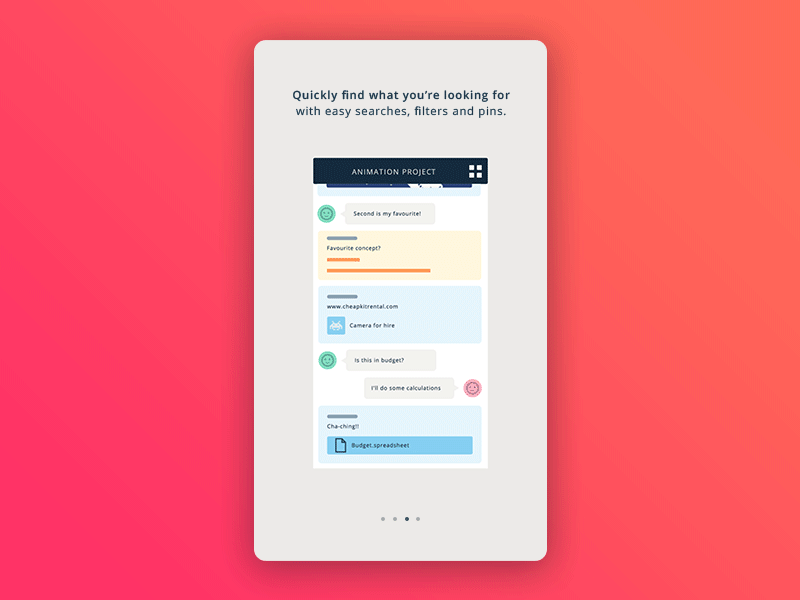 Onboarding screen3/4 aftereffect animation appdesign onboarding ui