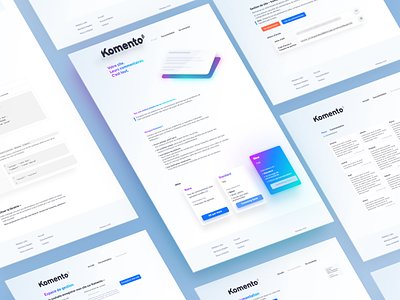 Komento — Website UI affinitydesigner comments design komento ui vector webdesign website design