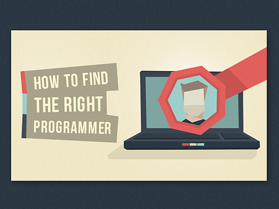 How to find the right programmer design idea identity illustration