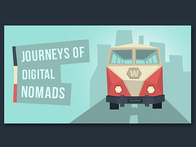 Journeys of digital nomads branding digital digitalnomad identity illustration transporter