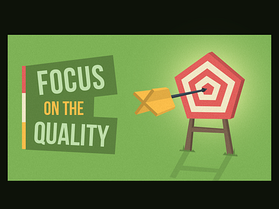 Focus on the quality branding digital focus identity illustration quality