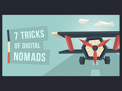 7 tricks of digital nomads branding illustration