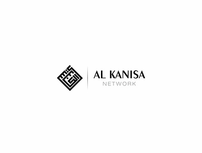 Al Kanisa Network - Logo Design alkanisa alkanisalogo arabic calligraphy arabic lettering arabic logo arabic typography branding kufi calligraphy logo design logodesign network typography united states