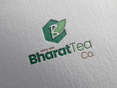 Bharat Tea Co - Indian Client advertising b logo design bharathteaco. branding clean design creative logo illustration indianclient indiandesigner logodesign logodesigner minimalist logo rahmanshoieb tea company logo typography