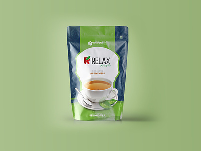Packaging Design for Tea Brand - Bharat Tea Co. advertising brand identity clean design graphic design minimal package design packaging pouch design simple standup pouch design tea company product tea packet design