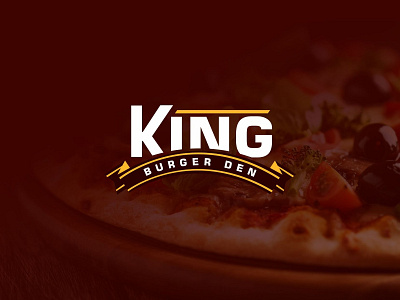 King Burger Den branding design burger den burger logo king burger logo design