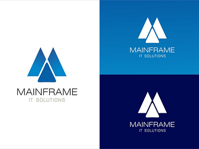 Main Frames It Solutions design information technology it solutions logo logodesign main frame it solutions