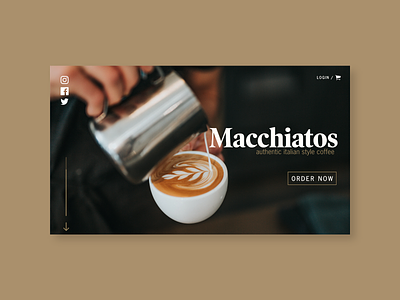 Macchiatos branding coffee coffee shop logo mockup modern ui ux uxui web design webdesign