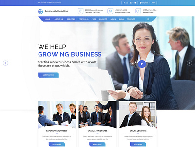 Creative Business and Consulting Web page 2019 trend agency branding business character corporate creative gradient interface marketing agency marketing page minimal ui ux webdesign webdesigns