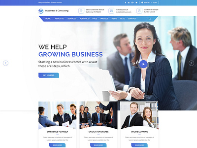 Creative Business and Consulting Web page