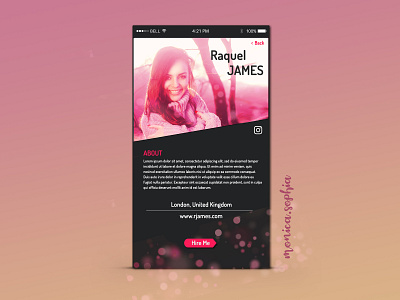 006 User Profile daily 100 challenge dailyui dailyui006