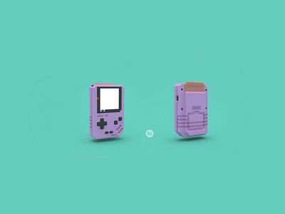 Gameboy Voxel Color gameboy voxel voxelart