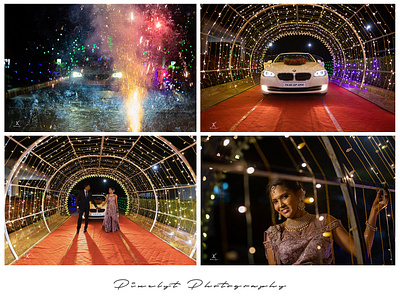 Windsor bmw couplegoals light arch night shot photography reception wedding windsor