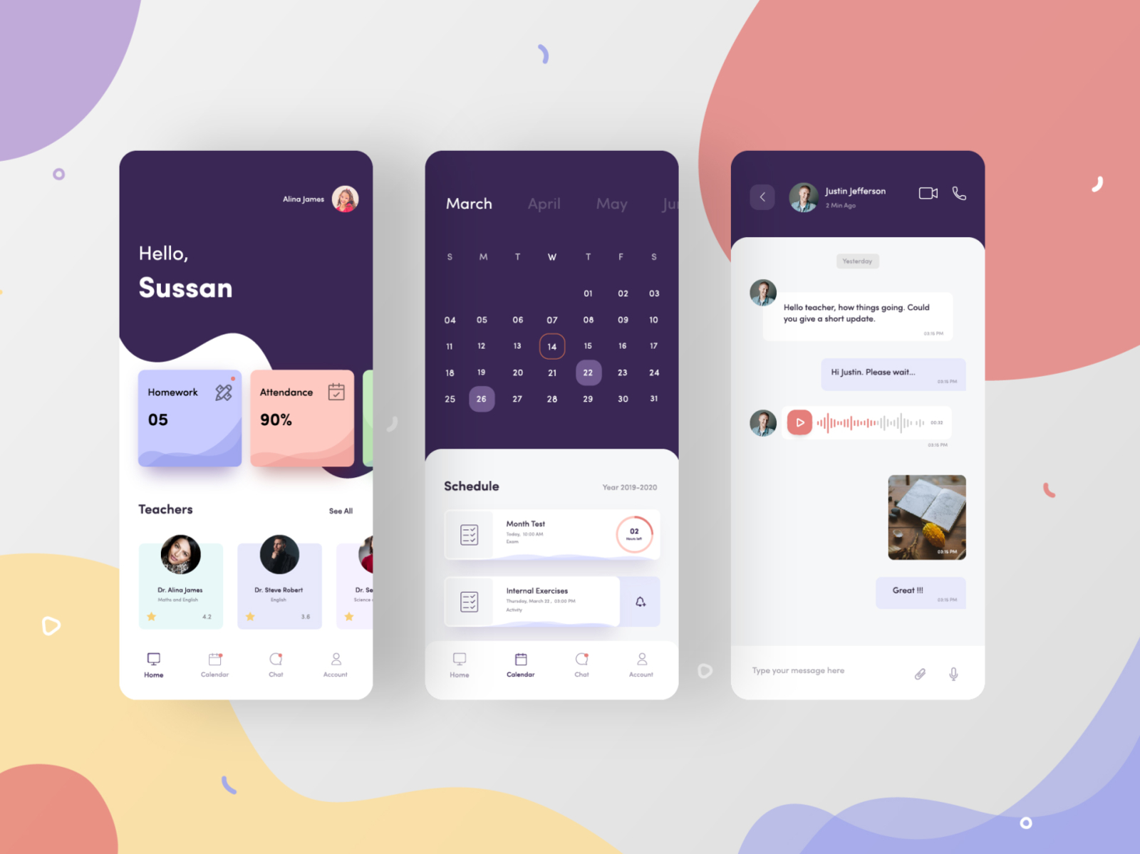 Teachers and Parents App by Rameez Remy on Dribbble