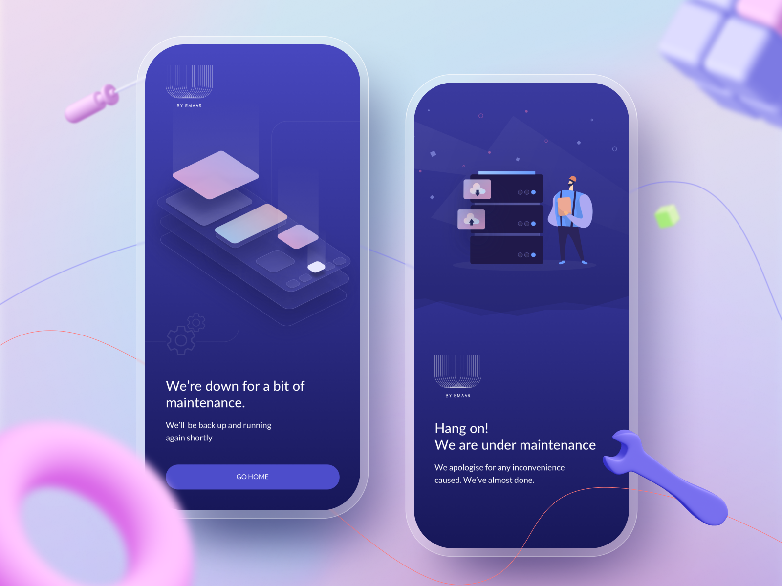 Server Maintenance App screen by Rameez Remy on Dribbble