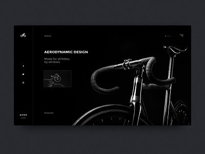 Aero black concept cycle cycleui dark ui design interaction landing page ui uiux ux web webdesign webuiuxdesign