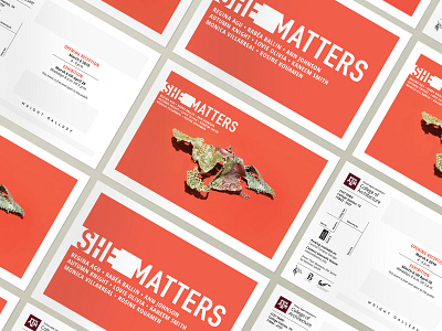 She Matters | Branding art branding clean design event branding exhibition branding identity design logo logotype postcard poster design social campaign type typography
