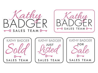 Kathy Badger Logos design logo typography