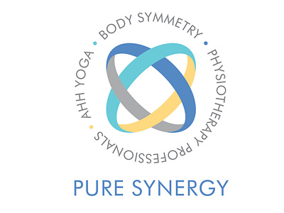 Pure Synergy Logo design illustration logo typography