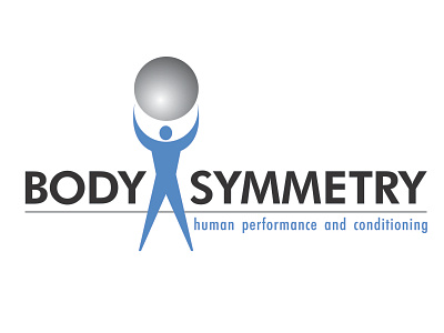 Body Symmetry logo design illustration logo typography