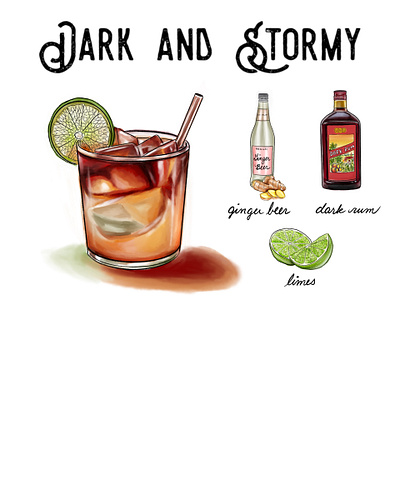 Dark and Stormy design illustration