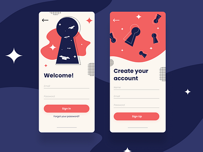 Sign In Form design ui ux