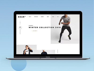 Soar Landing Page #02 design sport ui ux web