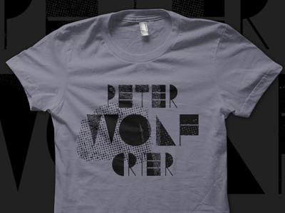 Peter Wolf Crier Shirt Concept halftone music shirt