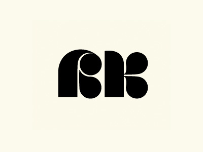 RK logo identity rk letter