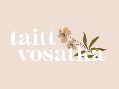 Logo Design 1 for Taitt Vosatka Photography
