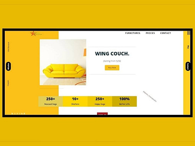 Furniture Website Landing Page Design & Development