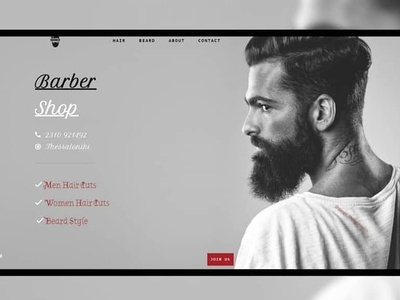 Barbershop Website Landing Page Design & Development